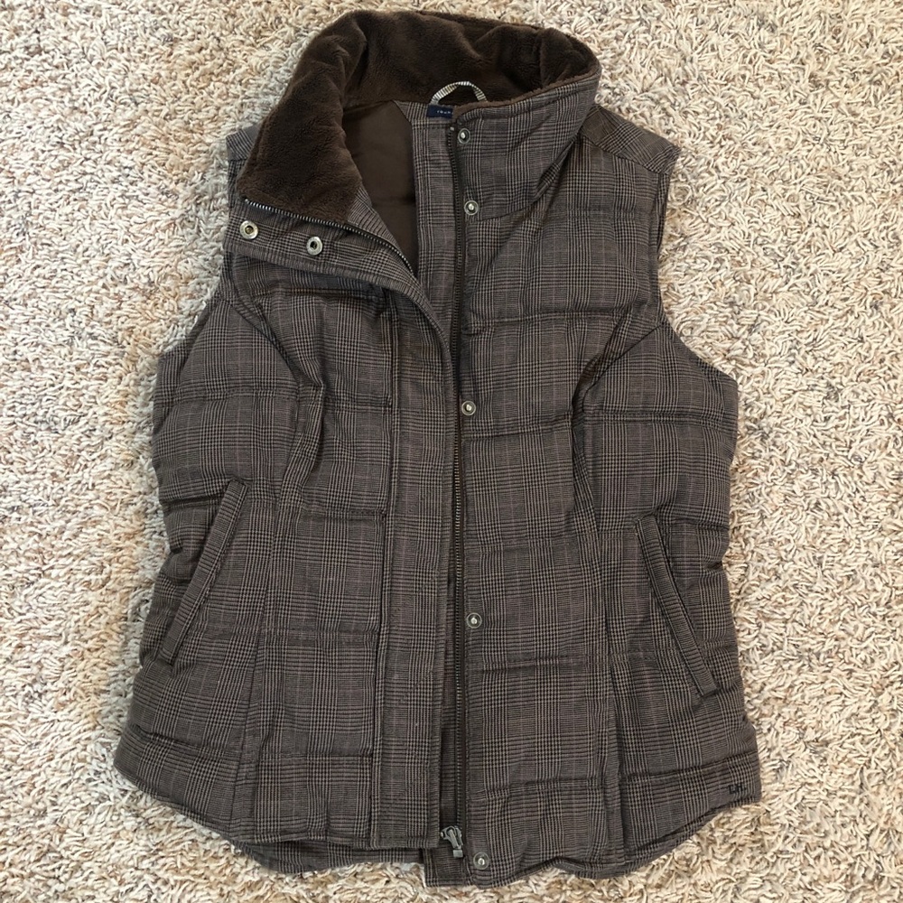 Tommy Hilfiger women’s size M retro houndstooth puffer vest